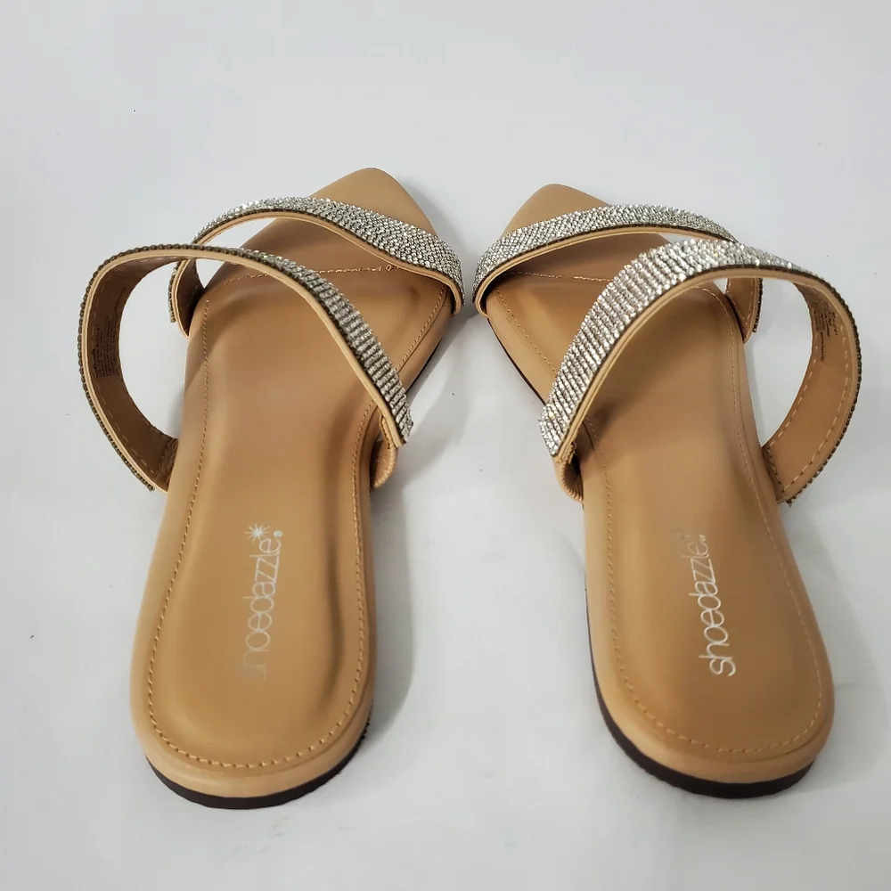 NEW Rhinestone Sandals Size 10